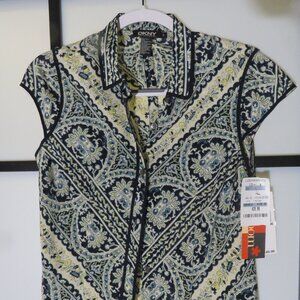 Two piece Donna Karan blouse and skirt set